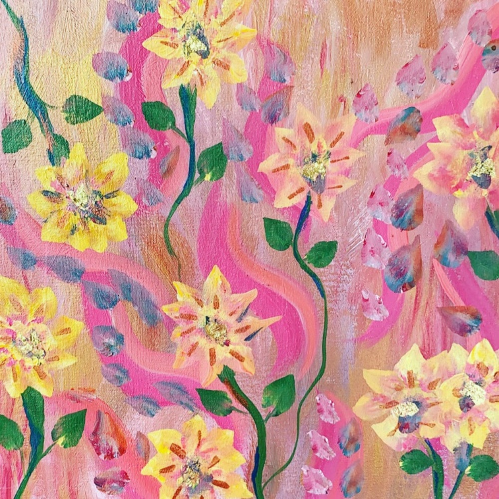 Floral Abstract Canvas Art